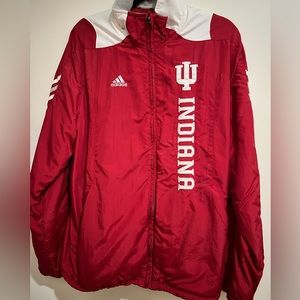 Indiana Hoosiers adidas Climaproof Jacket Men's Crimson/White